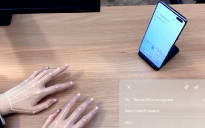 Samsung представила технологию набора текста на смартфоне без касания экрана