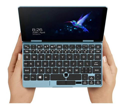 Экран мини-ноутбука One Mix 1S+ раскрывается на 360 градусов