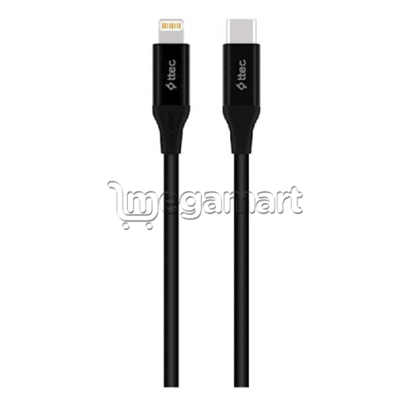 Kabel TTEC Type-C Lightning Fast Charging Cable 150sm Black (2DK40S)