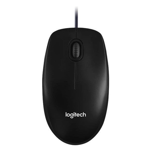 Logitech Wired Mouse M100 Black