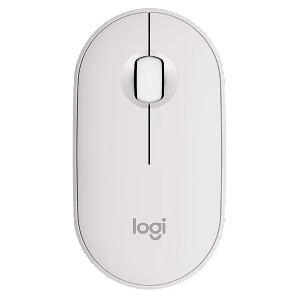 LOGITECH Pebble Mouse 2 M350s - TONAL GRAPHITE - BT - EMEA-808 - DONGLELESS White