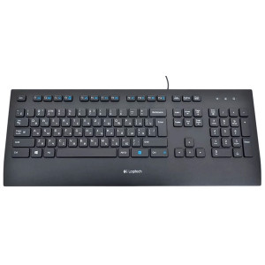 LOGITECH Corded Keyboard K280E Business - Russian layout Black