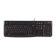 LOGITECH Corded Keyboard K120 - Russian layout - BLACK Black