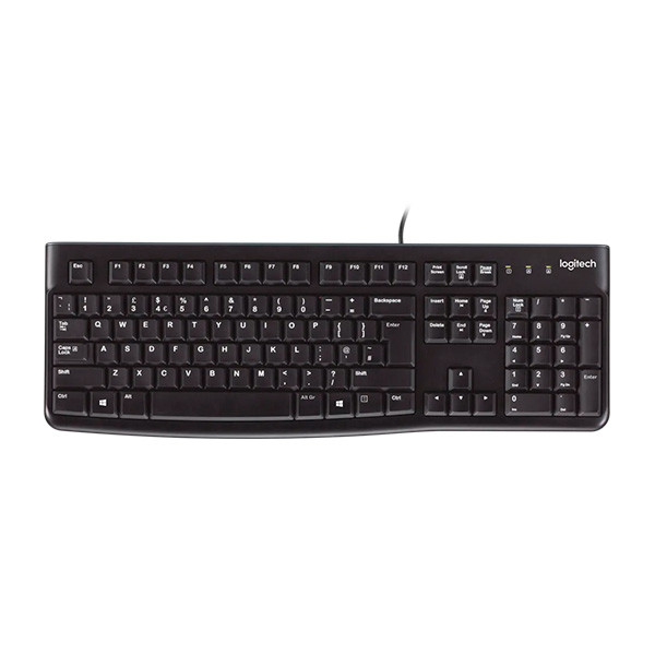 LOGITECH Corded Keyboard K120 - Russian layout - BLACK Black