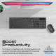 Promate Wireless Keyboard and Mouse Set PROCOMBO-13.EN Black