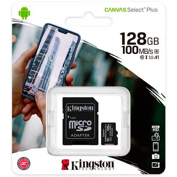 Kingston Canvas Select Plus microSD 128GB Black