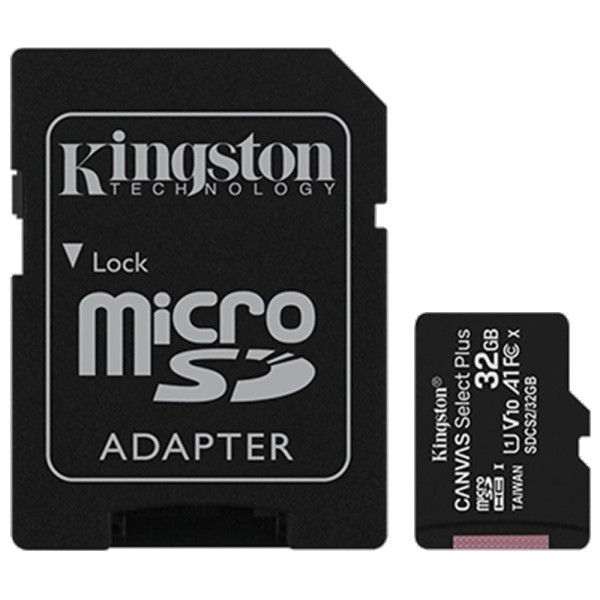 Kingston Canvas Select Plus microSD 32GB SDCS2/32GB-N Black