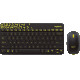 Klaviatura Logitech Destkop MK240 NANO - Rus hərfləri ilə Black