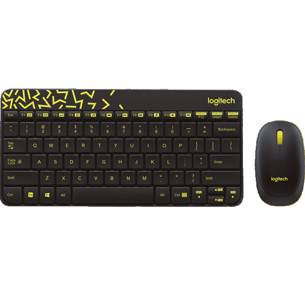 Klaviatura Logitech Destkop MK240 NANO - Rus hərfləri ilə Black