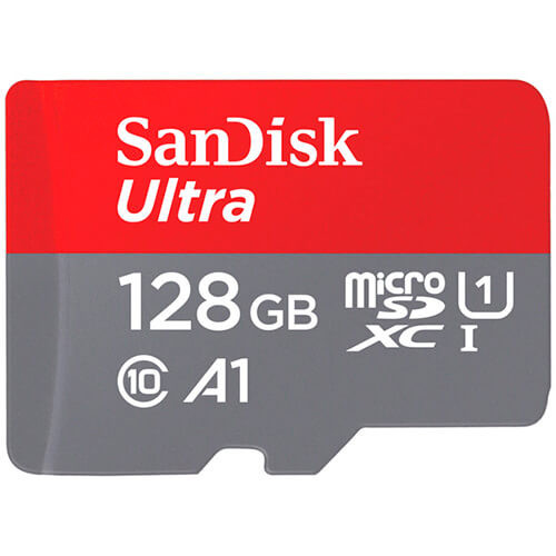 Yaddaş kartı SanDisk Ultra microSDXC 128Gb Class 10 UHS-I Ultra + SD adapter (sdsquar-128g-gn6ma) Black