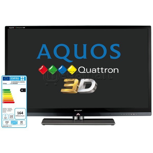 Televizor Sharp 60" 3D Smart TV Full HD LC-60LE830M