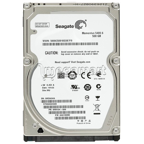 Внешний HDD Seagate 2.5" Momentus 500GB 5400rpm 8MB SATA 2