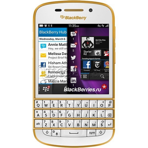 Мобильный телефон BlackBerry Q10 Gold