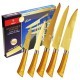 Bıçaq dəsti Royalty+Line 5PCS Titanium Set RL-TG5G