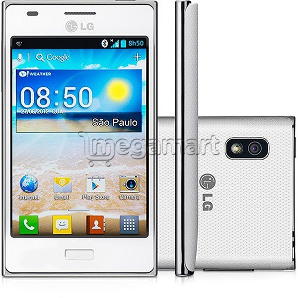 Mobil telefon LG Optimus L5 Dual  LGE615 White