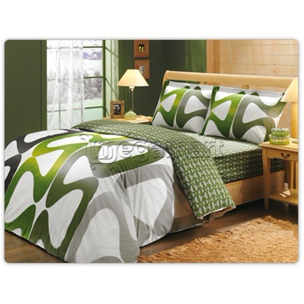 Постельное бельё HOBBY Sateen Deluxe Calypso Green  (2 пододеяльника)