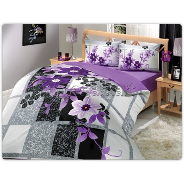 Постельное бельё Hobby Deluxe Rixos Lilac евро (2 пододеяльника)