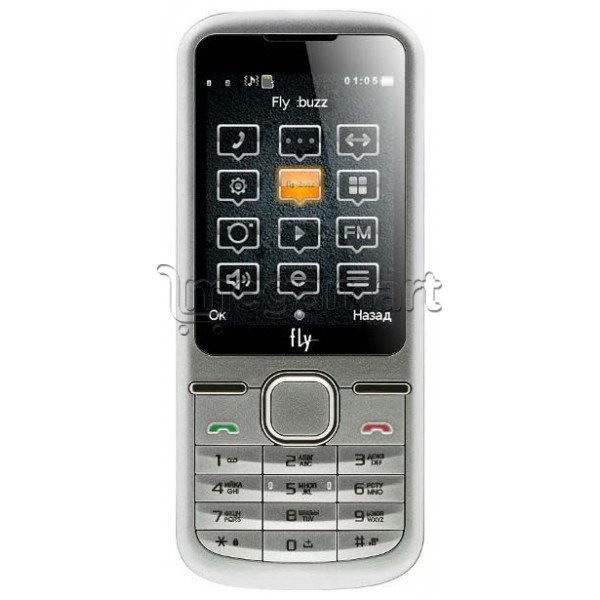 Мобильный телефон Fly DS123 Silver