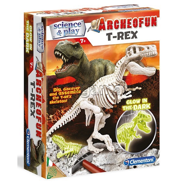 Tirannozavr Clementoni Archeogiocando T-rex FLUO