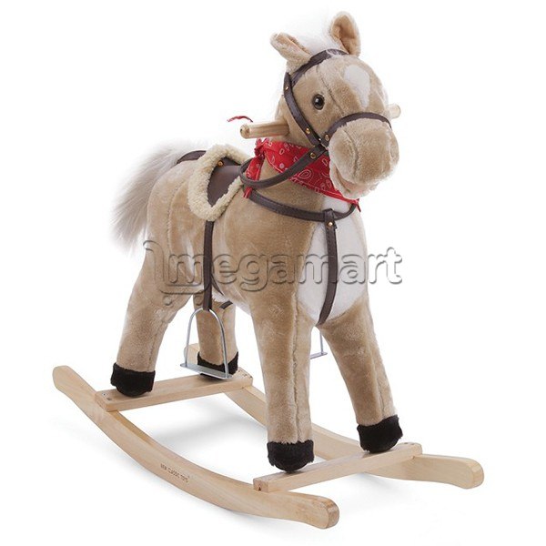 Лошадь-качели New classic toys Rocking Horse Light Brown Medium