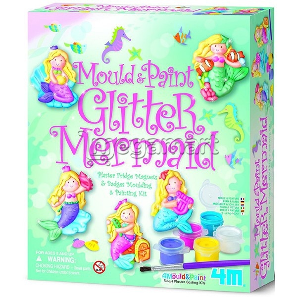 Русалка 4M Mould & Paint / Glitter Mermaid