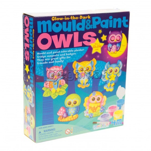 Совы 4M Mould & Paint / Glow Owls