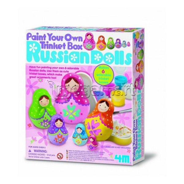 Матрешка 4M Paint Your Own Trinket Box - Russian Dolls