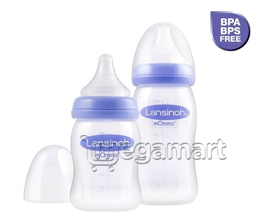 Yedirmə üçün qab Lansinoh 160 ml Feeding Bottle with natural wawe 75980