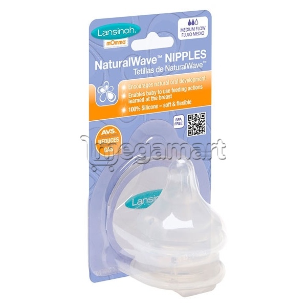 Əmzik Lansinoh Natural wawe medium flow teats 76020