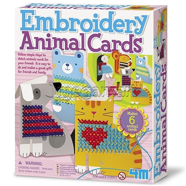 Вышивка 4M "Embroidery Animal Cards" 04626