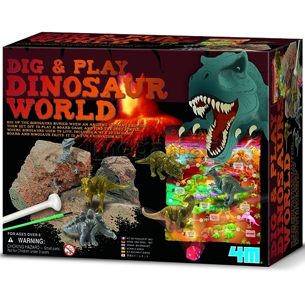 Набор для археологии 4M "Dig and Play Dinosaur World" 15926