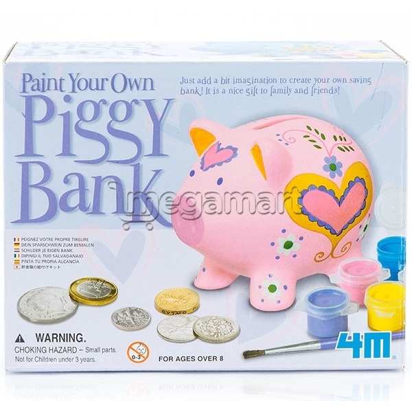 Oyuncaq 4M "Paint your Own Piggy Bank" 04505