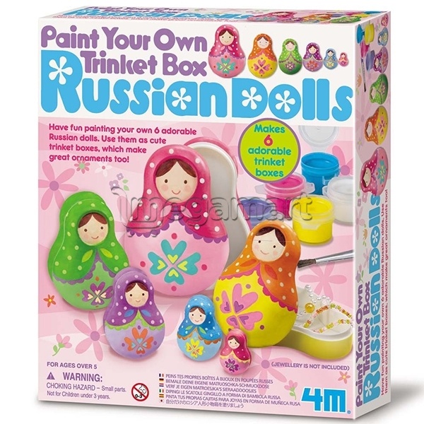Oyuncaq 4M "Paint your Own Russian Dolls" 04617
