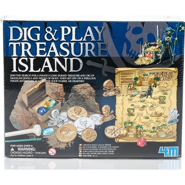 Набор для археологии 4M "Dig and Play Treasure Island" 05924