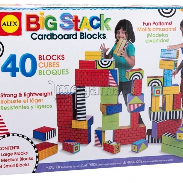 Pazl tikinti  Alex Toys Big Stack Cardboard Blocks 0A18CW 