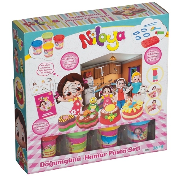 Plastilin dəst Niloya Doğumgünü Hamur Seti 03193