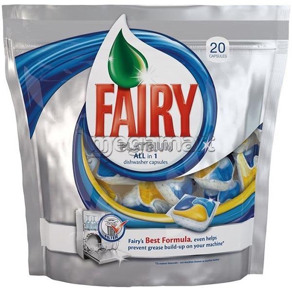Cредство для мытья посуды Fairy Platinum All in 1