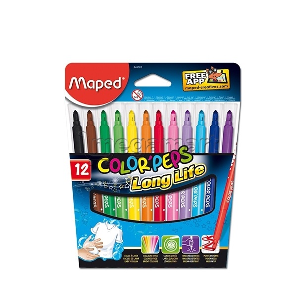 Фломастеры Maped Color Peps Long Life 845020