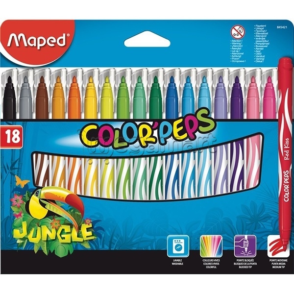 Фломастеры Maped Color Peps Jungle 845421  