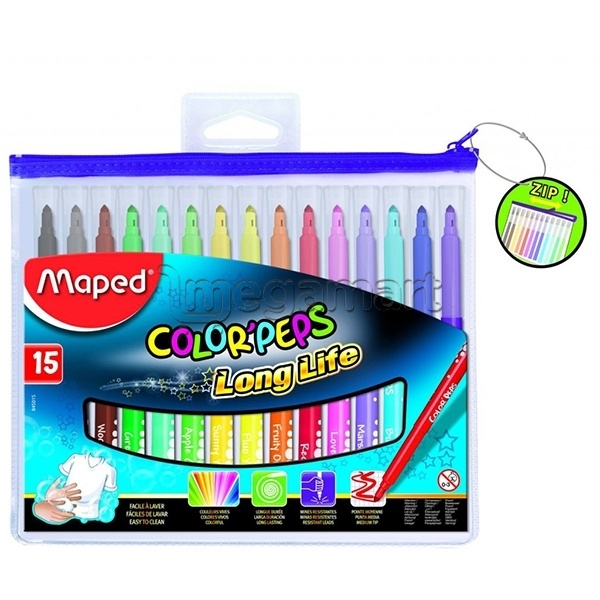 Фломастеры Maped Color'peps Long Life 845015