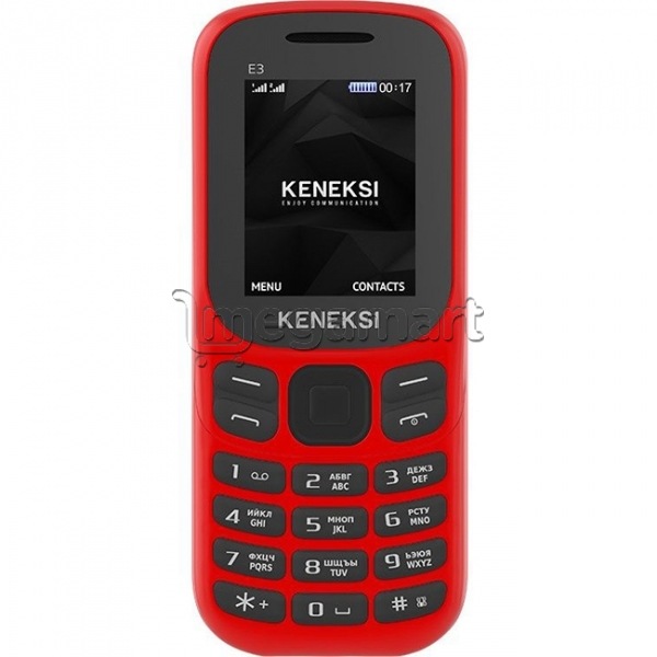 Mobil telefon Keneksi E3 Red