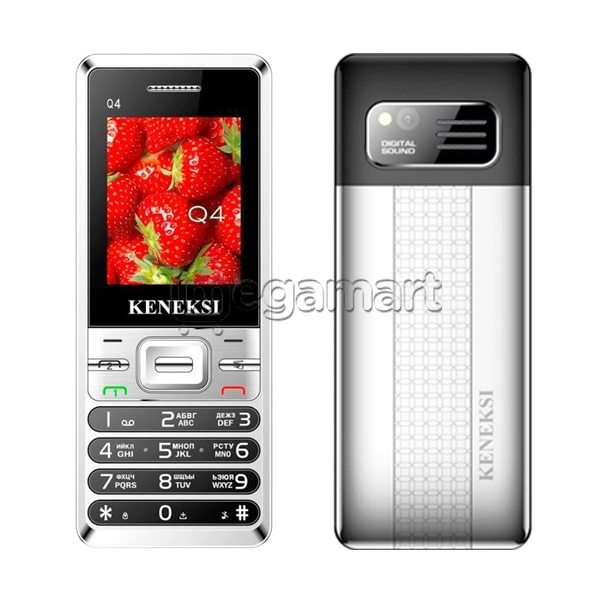 Mobil telefon Keneksi Q4 Silver