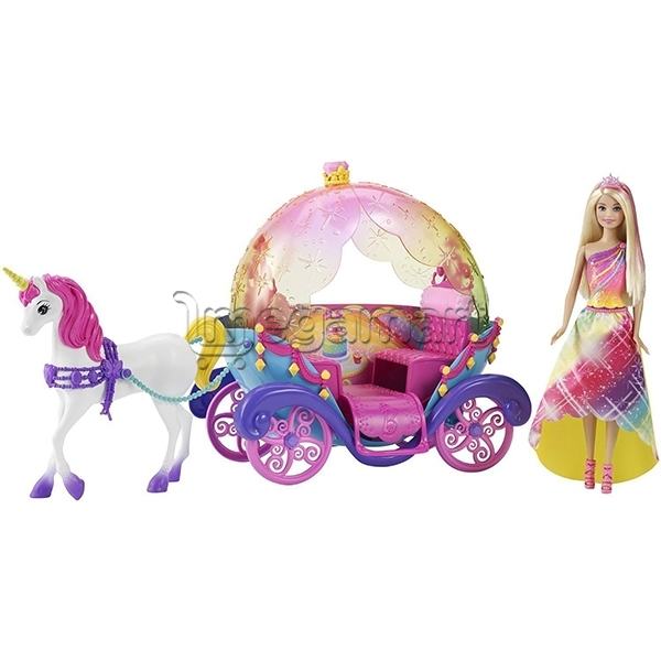 Kukla Mattel Barbie® Princess, Horse and Carriage