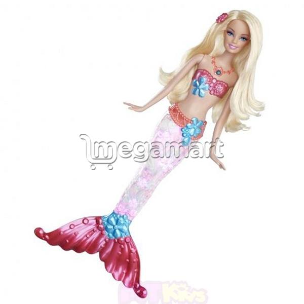Кукла Mattel Barbie sparkle lights mermaid ast