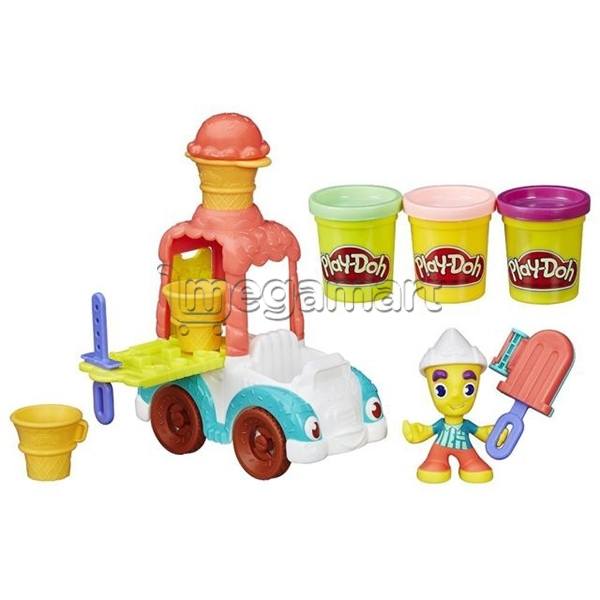 Plastilin dəsti Hasbro pd playdoh town ice cream truck