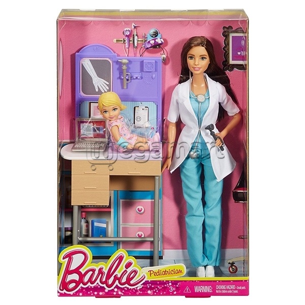 Kukla Mattel Barbie Careers Pediatrician Playset