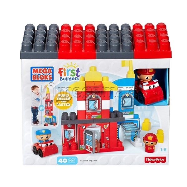 Konstruktor Mattel Mega Bloks First Builders Rescue Squad Building Set
