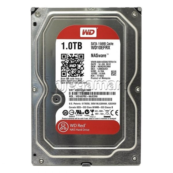 Sərt disk Western Digital WD10EFRX 1 Tb