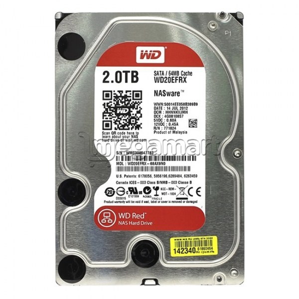 Server üçün sərt disk Western Digital WD20EFRX 2 Tb