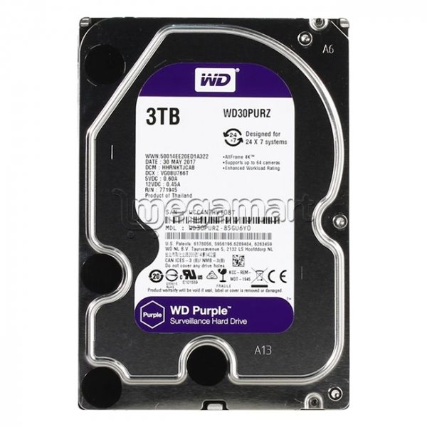 Sərt disk Western Digital WD30PURZ 3 Tb